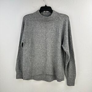 Lou & Grey Sweater‎ Womens Small Gray Crew Neck Long Sleeve Stretch Heather Cozy